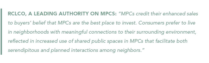 RCLCO quote on master-planned communities