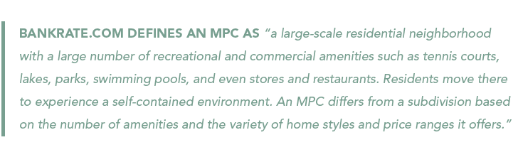 Bankrate.com definition of master-planned community (MPC)