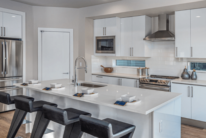 White Kitchen Designs by Ichijo USA homes at Reeds Crossing in Oregon